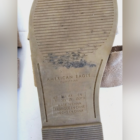 American Eagle Outfitters Women's Brown Tan Slides Sandals Size 8 - Picture 11 of 14